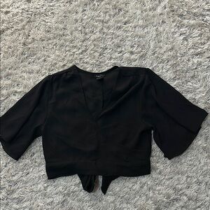 Black Wrap Top